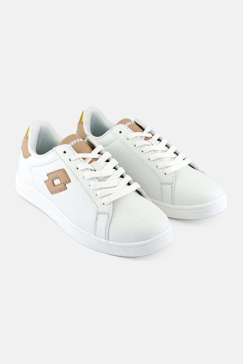 LOTTO أحذية نسائية خارجية مزودة بأربطة، بيضاء - Image 1