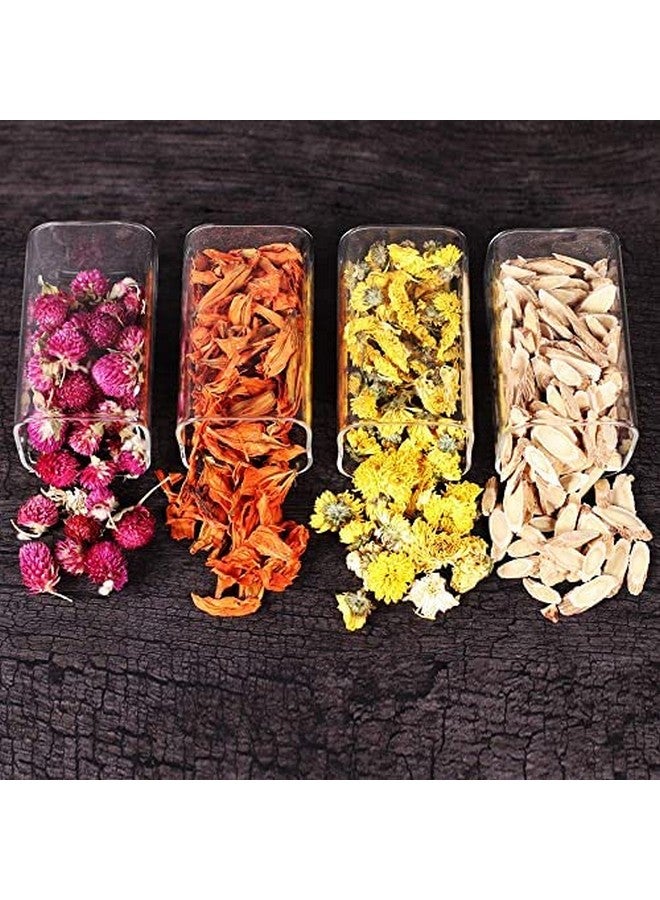 Brezzycloud 270Ml Glass Jars With Bamboo Wooden Airtight Lids,Set Of 9 Food Storage Containers For Home Kitchen,Tea,Sugar,Salt,Spices,Coffee,Flour,Herbs,Grains(270Ml,9 Pcs,Square Shape)Transparent - Image 3