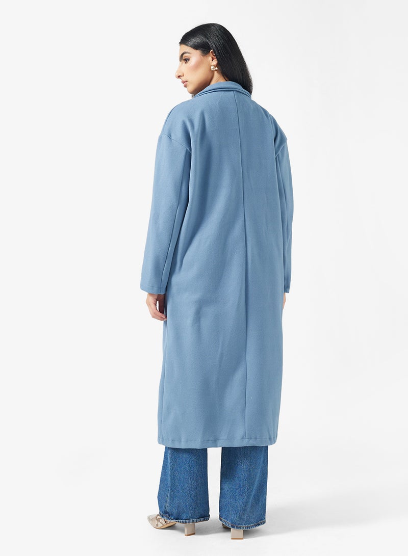 ايلا معطف متوسط الطول بياقة مطوية - Image 2