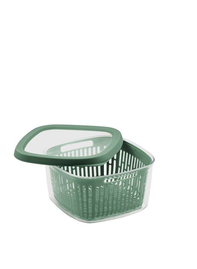 Snips Space Saving Compact Aroma Keeper Green and Clear 1.5 L 000766 - Image 3