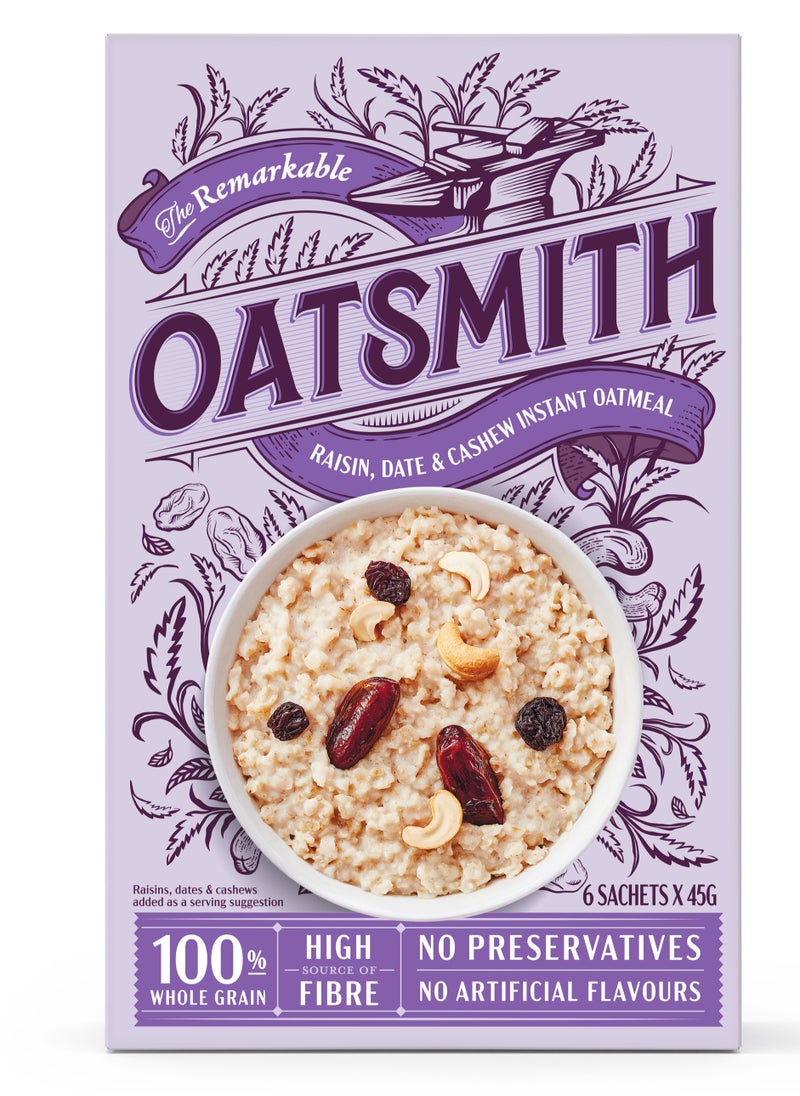 OATSMITH RAISIN,DATE & CASHEW INSTANT OATMEAL 270G  - Image 1
