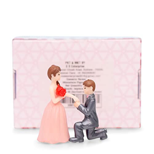 iDream Proposing Guy Resin Showpiece - Romantic Couple Miniature Gift for Girlfriend, Wife or Valentines Day Celebration (Pink) - Image 5