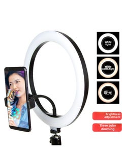 General Desktop 26CM Mobile Phone Fill Light Net Red Live Video Photo LED Ring Beauty Light 10 Inch Skin Rejuvenation Light-Specifications:10inch Lamp Rbg Version + Live Tripod  - Image 5