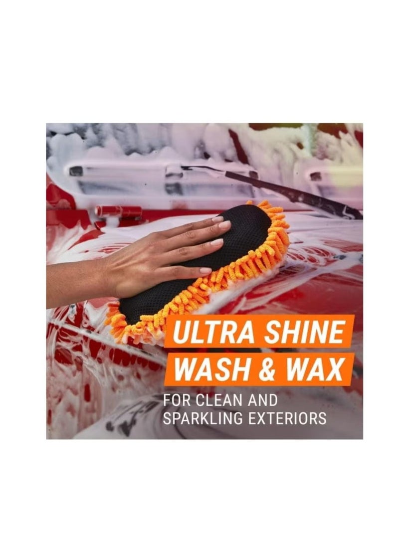 نورا شامبو وشمع السيارات NORA 500 مل - تركيبة مزدوجة المفعول، لمعان شديد، درجة حموضة متوازنة، آمن على الألوان، رغوة كثيفة، لطيف على جميع أسطح السيارات، مناسب للغسيل بالدلو والغسالة والرغوة N-204 - Image 4