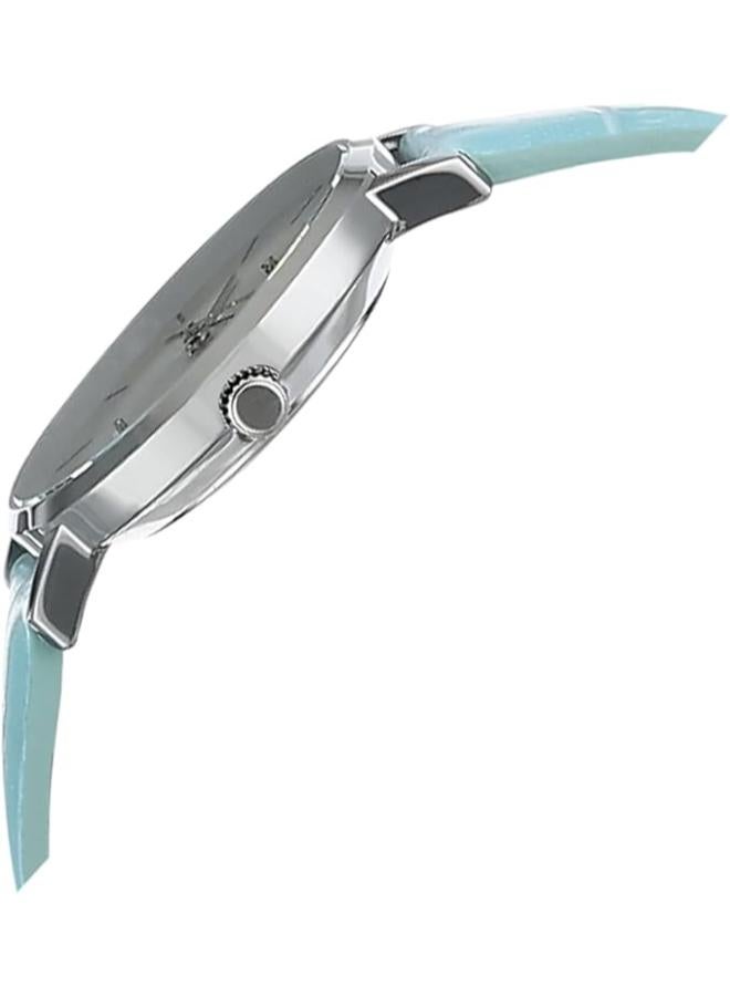 Casio LTP-VT01L-1BUDF Leather Round Analog Water Resistant Watch for Women - Image 3