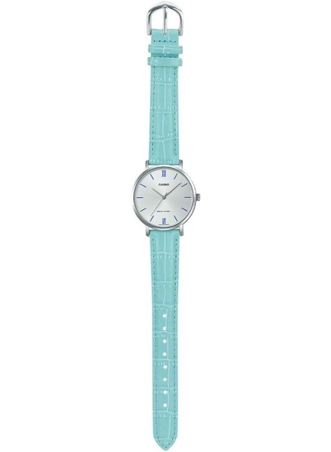 Casio LTP-VT01L-1BUDF Leather Round Analog Water Resistant Watch for Women - Image 5