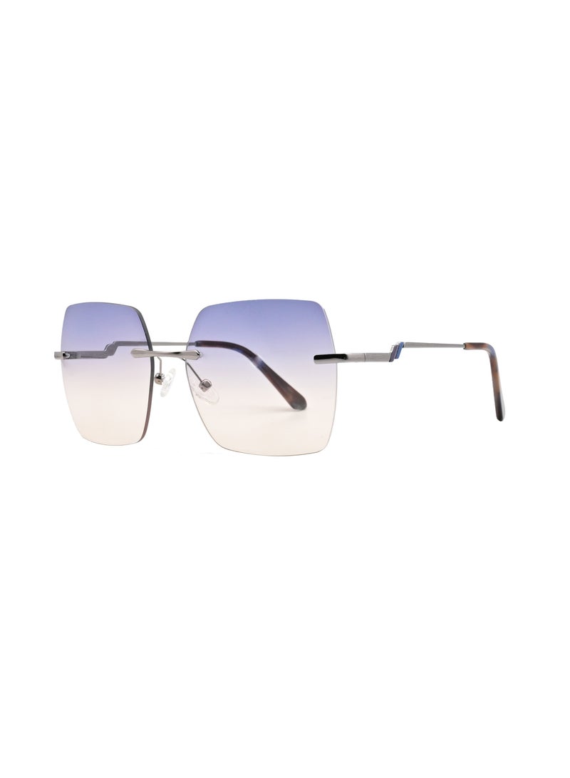 DLS Sunglasses for men and women - Oversized Metal Frame with UV protacted lenses multipurpose use (MS9001-C3) - Image 1