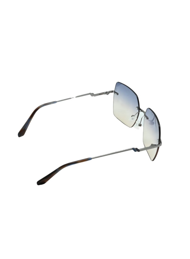 DLS Sunglasses for men and women - Oversized Metal Frame with UV protacted lenses multipurpose use (MS9001-C3) - Image 5