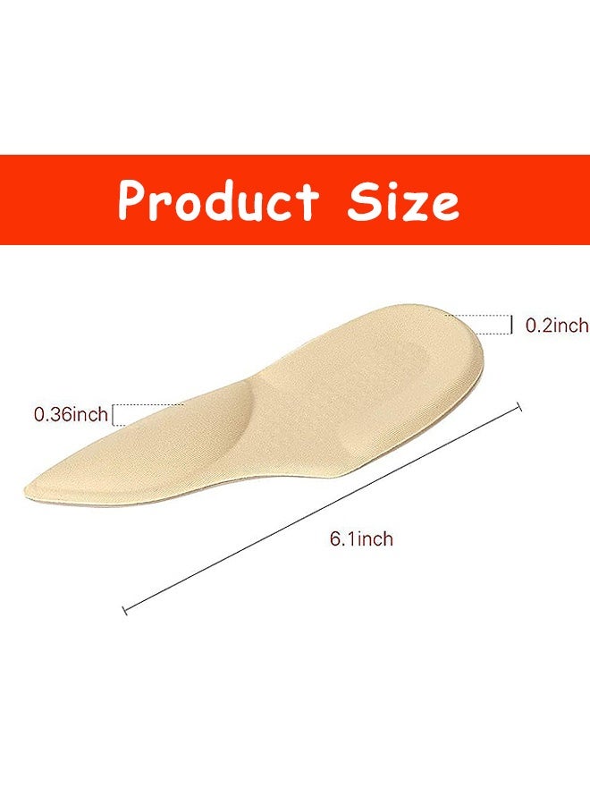 إم إكس إن 3 أزواج من أحذية دعم القوس، وبطانيات التهاب الفاشي المستوي، وبطانيات قوس القدم اللاصقة للأقدام المسطحة مع وسادة دعم الكعب لألم القدم وضغط الراحة - Image 2