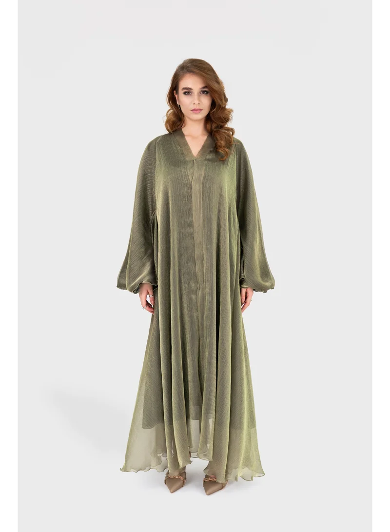 اوفيليا عباية ساحرة للنساء | تصميم زهري باللون الكحلي | عباية طويلة محتشمة | أنيقة وفضفاضة