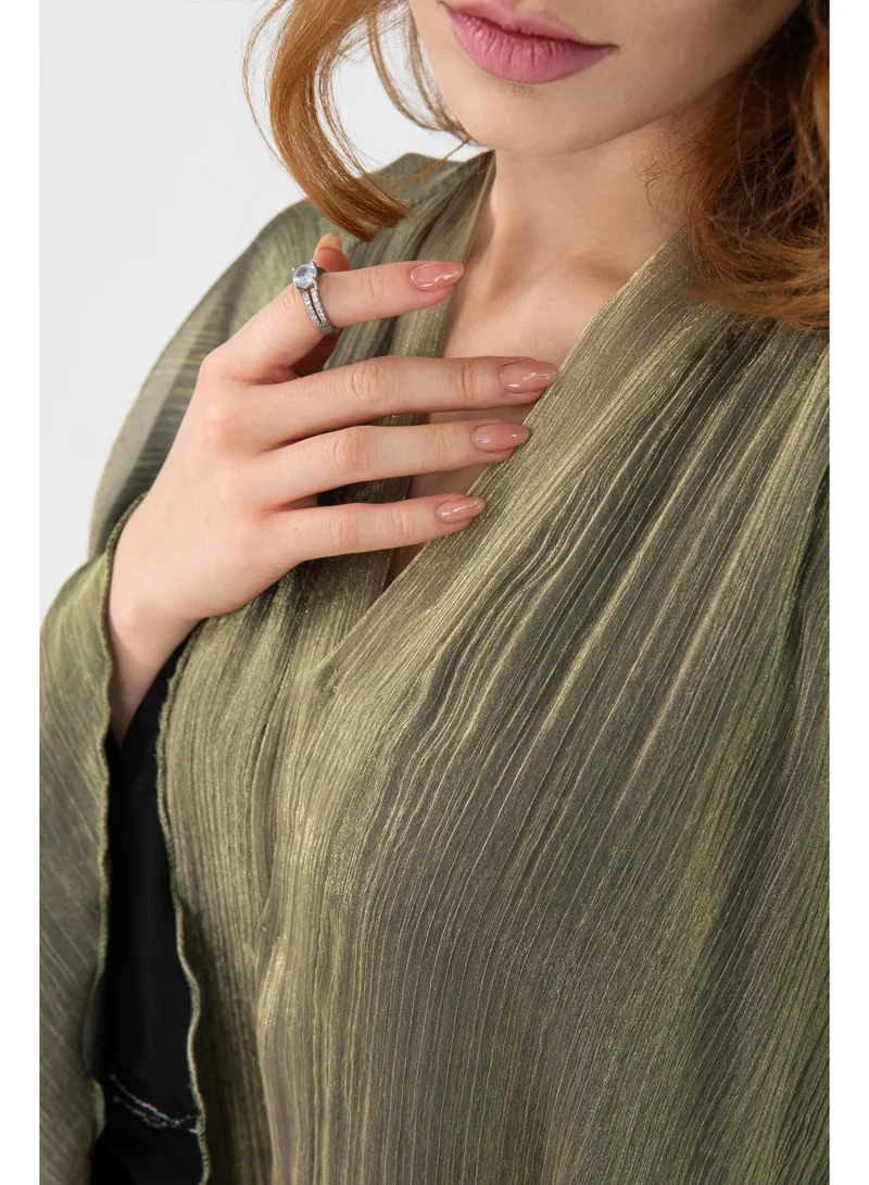 Ophelia GREEN LUNA Abaya – Olive Sheen | Elegant Satin Finish Modest Wear for Women for Women | Best Price UAE