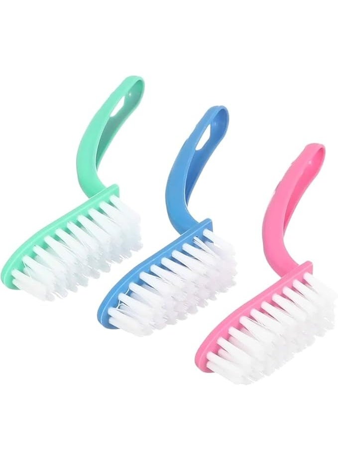 3 Piece Plastic Brush Set - Kitchen Cleaning Brush - Cleaning Fish Vegetables Kitchen Tools - Color may vary - Image 2