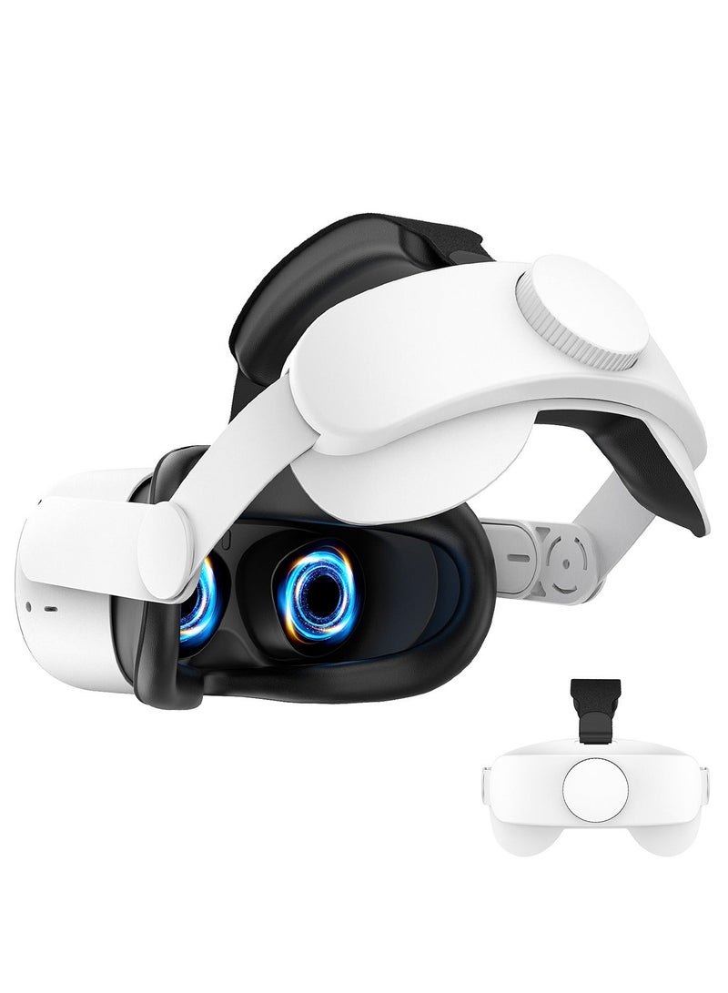 CubeG Adjustable Elite Head Strap for Oculus Quest 2 Meta Quest 2 Accessories – Enhanced Support, Comfort, and Pressure Relief for Extended Playtime - Image 1