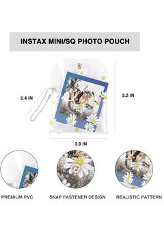 Y&D for Fujifilm Instax Mini 11 Instant Film Camera Case Protective Bag with Adjustable Shoulder Strap and Daisy Mini/Square Photo Pouch (White Lace)  - Image 5