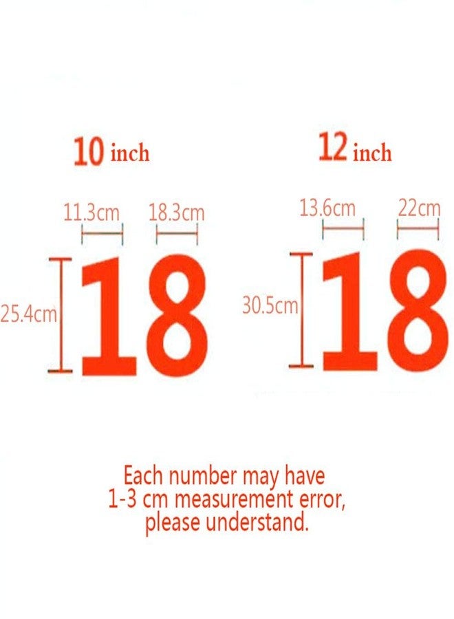 EORTA 0-8 Numeral Cake Stencils Molds 12 Inch Arabic Number Dessert Maker Decorative Fillings Layered Kitchen Baking Tools for DIY Wedding Birthday Anniversary, White - Image 2