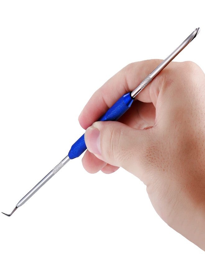 زهاو مجموعة أدوات الكتابة المعدنية Zhehao 4 قطع ذات رأسين، مقاس 8.3 بوصة، خطاف وأداة اختيار، أداة تحديد طرف مستقيم بزاوية 45 درجة و90 درجة، للميكانيكيين أو الفنيين أو الحرفيين - Image 4