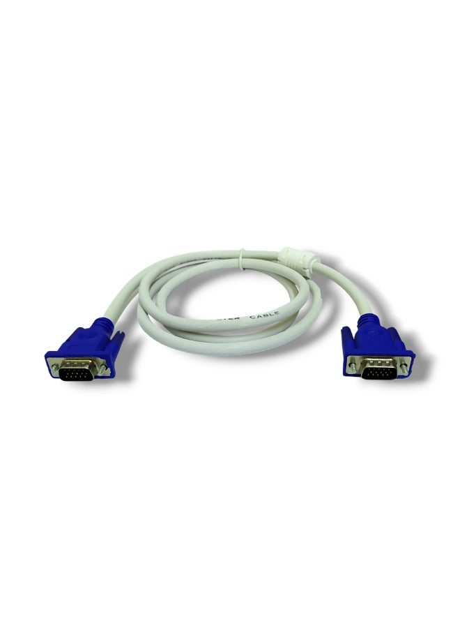 1.5m VGA Male to Male Cable – For high-quality connection to monitors and projectors - Image 1