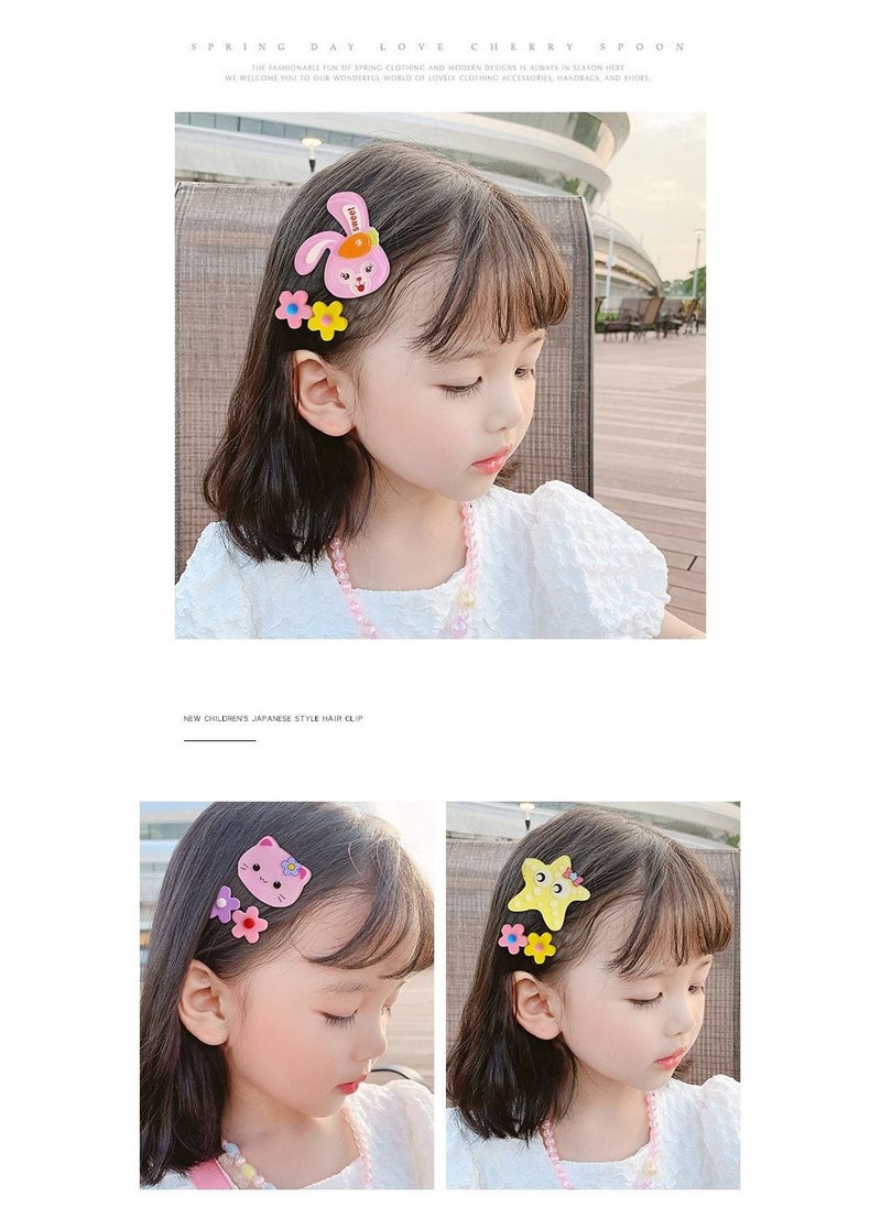 Generic 159 pcs Little Girls Hair Accessories Set with gift box - Hair Bands, Hair Ties, Hair Clips, Hair Elastic Bands, colourful flower and fruit hairpin set, girl cartoon animal cute hairpin, bundle includ  - Image 2