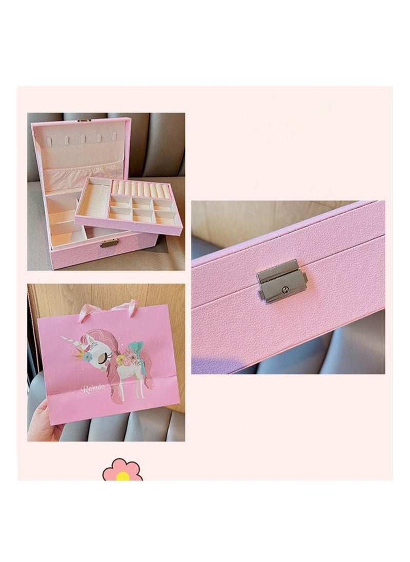 Generic 159 pcs Little Girls Hair Accessories Set with gift box - Hair Bands, Hair Ties, Hair Clips, Hair Elastic Bands, colourful flower and fruit hairpin set, girl cartoon animal cute hairpin, bundle includ  - Image 3
