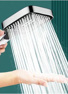 كوتيس 1-مجموعة من 3 قطع ثلاث سرعات تعزيز رأس دش ABS فضي / أسود 27.5x10.5x2 سم  - Image 2