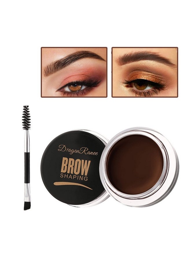 IONSGAKO - Eyebrow Pomade Brow Gel Pomade,Long Lasting Waterproof and Enhancers Eyebrow Soft Smooth,Eyebrow Makeup Gel with Eyebrow Brush for Girls and Women-Dark Brown - Image 1