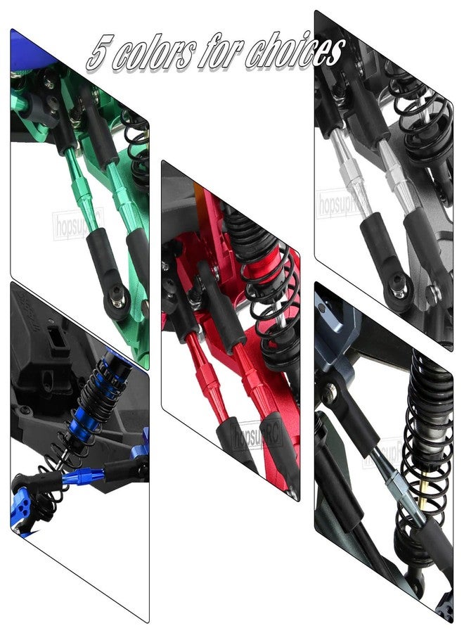 HopsupRC Adjustable Turnbuckles Upgrades Part for 1/10 Slash/Rustler/Stampede/Bandit VXL 4WD, Adjustable Turnbuckles Camber Links Toe Link,7PCS Red - Image 3