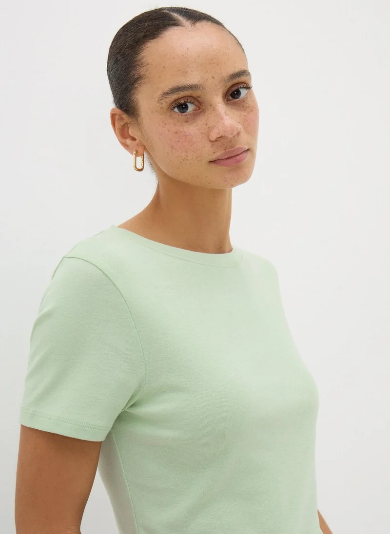Matalan Green Fitted T-Shirt