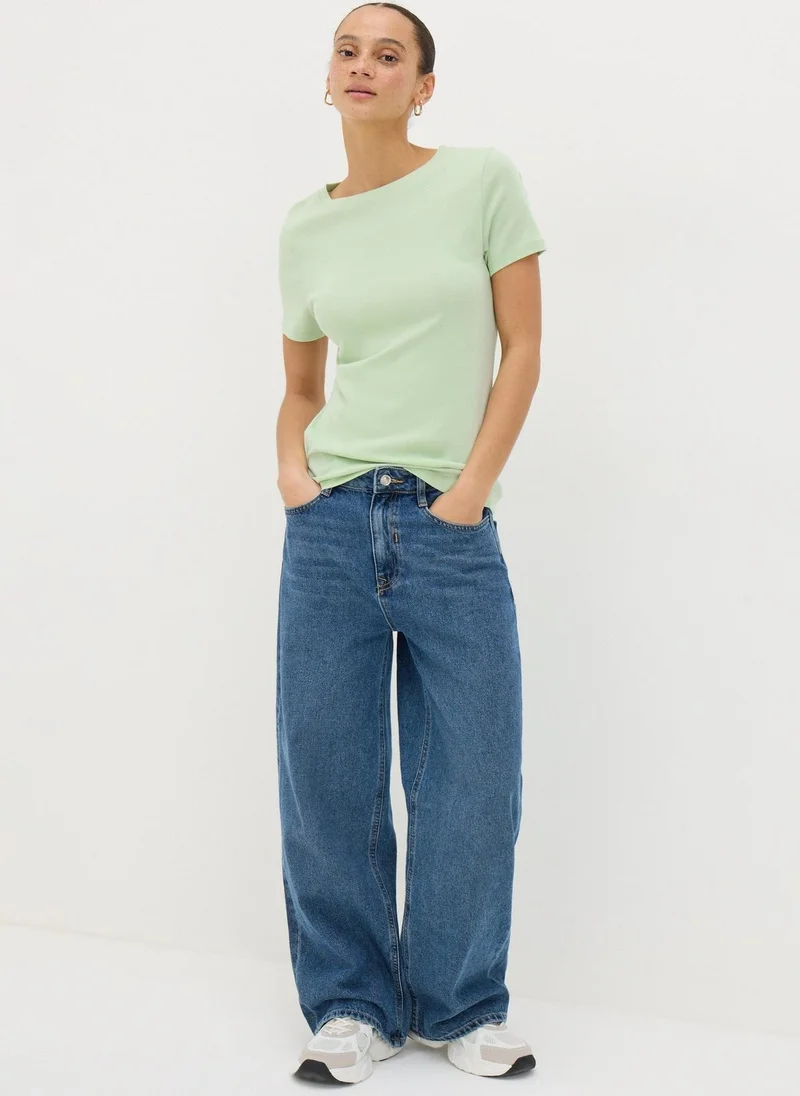 Matalan Green Fitted T-Shirt