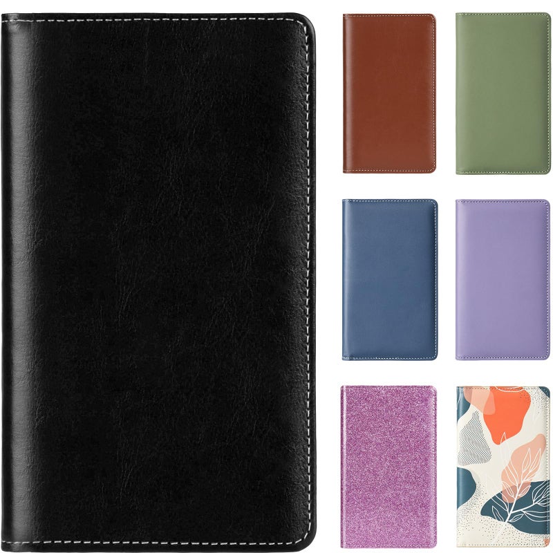 DMFLY Leather Professional Business Card Holder Organizer Book - 300 Card Capacity Premium PU Folder with Soft Cover, Name Card Credit Cards Binder for Men/Women, Elegant Black - Image 1