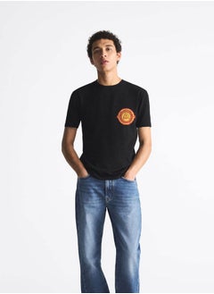 Black Tshirt Lava Bender Black Tee Earth Element