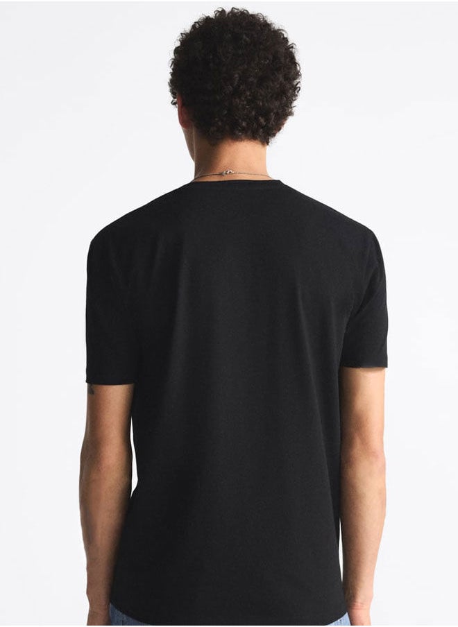 LOUD UNIVERSE - Black Tshirt Lava Bender Black Tee Earth Element - Image 1