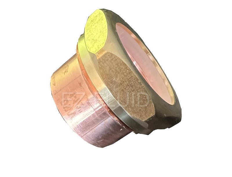 EZ-FLUID EZFluid 1 112 DWV Sweat FTG x SlipJoint Copper Trap Adapter Drain FittingAdapts Copper To TubularFTG x SJ Brass Trap Adapter Brass Solder FittingSweat End Fits Into DWV Pipe - Image 2