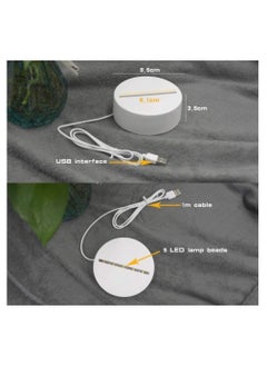 Alissa Creative 3D Visualization LOVE Written Lamp Visual RGB Illusion Table Lamp Colorful Gradient Touch Dimmer Toys For Birthday Gifts Home Decorative Light Bedside  - Image 5