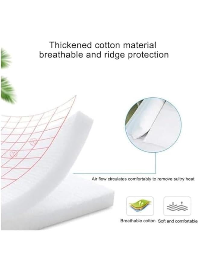 هوكور اي بين كرسي استرخاء للاطفال حديثي الولادة، مصنوع من القطن الناعم بنسبة 100% وحشو بالفايبر جيد التهوية، مقعد ارضي محمول للرضع للاستخدام الداخلي والخارجي (تاج) - Image 3