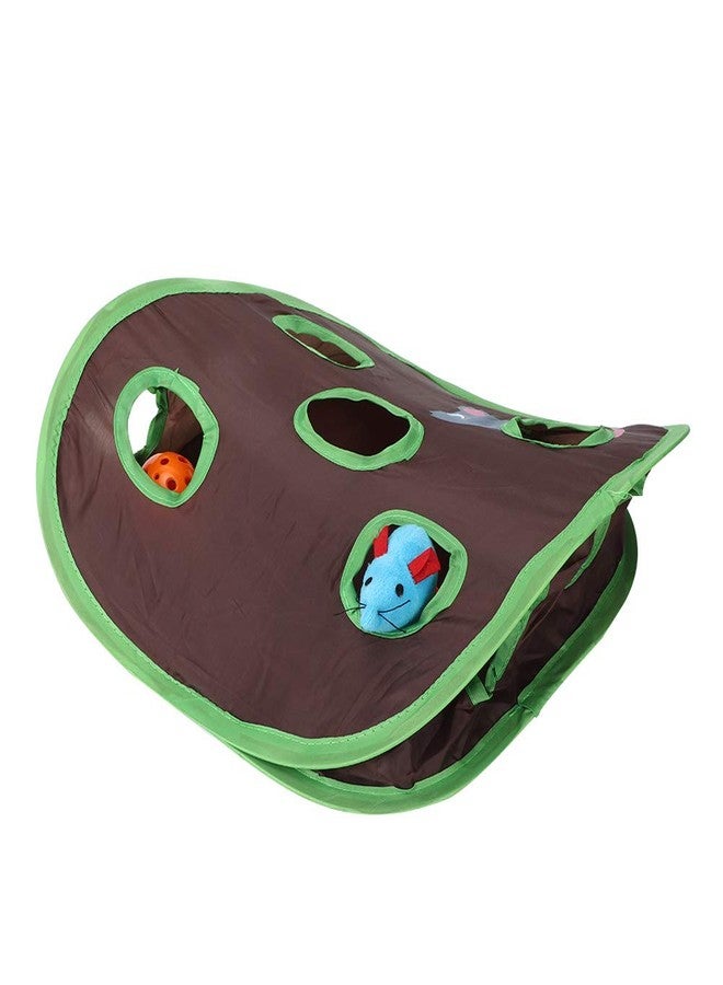 Mrisata 9 Mouse Hole Cat Interactive Toys, Popup Cat Toy Pet Cat Toy, Training Toys Cat Accessories, 1 Set Foldable Cat Toy Popup Open Mouse with Bell Funny Interactive Hunting Pet Toys - Image 5