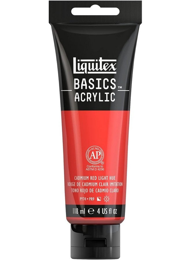 Liquitex BASICS Acrylic Paint, 4-oz tube, Cadmium Red Light Hue - Image 1