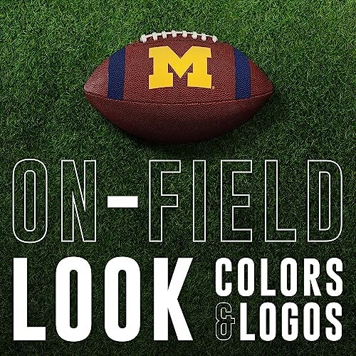 Franklin Sports Michigan Wolverines Kids NCAA Youth Football - Official College Team Junior Footballs with Team Logos for Kids - Junior Size PVC Ball - Backyard + Tailgate Ball - 8.5" - Image 5