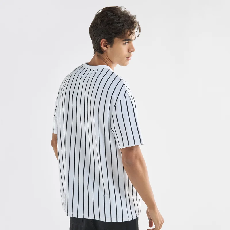 Splash FAV Starter Striped T-shirt with Crew Neck and Short Sleeves