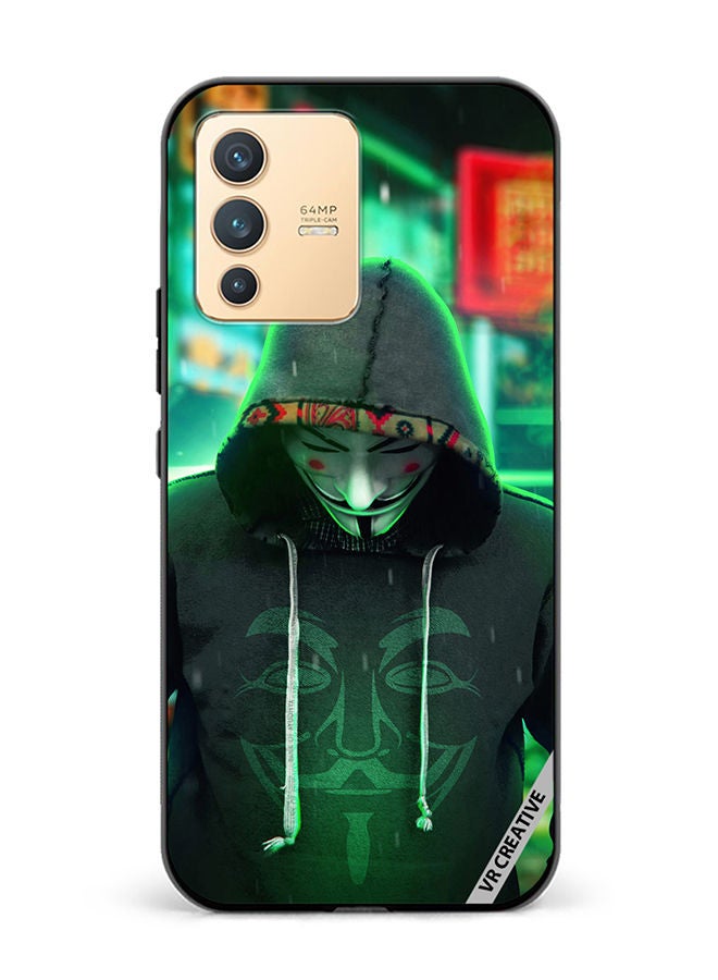 VR CREATIVE Protective Case Cover For Vivo V23 5G Joker Mask In Joker Jacket Design Multicolour - Image 1
