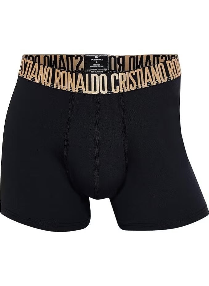 CR7 Men’s Premium Trunk Underwear 5-Pack with Travel Zip Bag – Black & Gold - Image 5