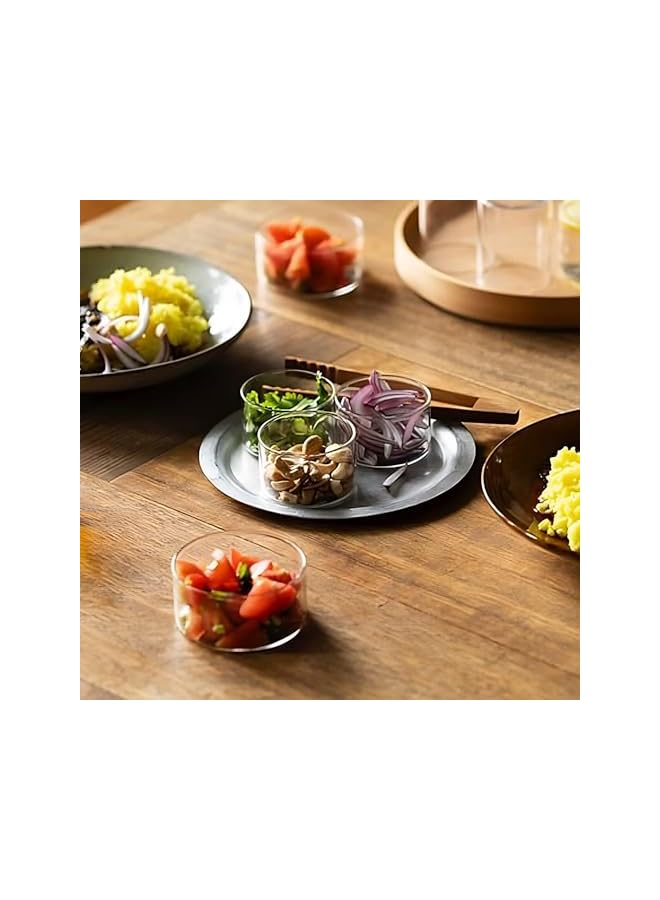 S-TOP Small Glass Bowl Set (105 Ml) Set Of 6, Clear, 3.5 Ounce Glass Bowls - Image 2