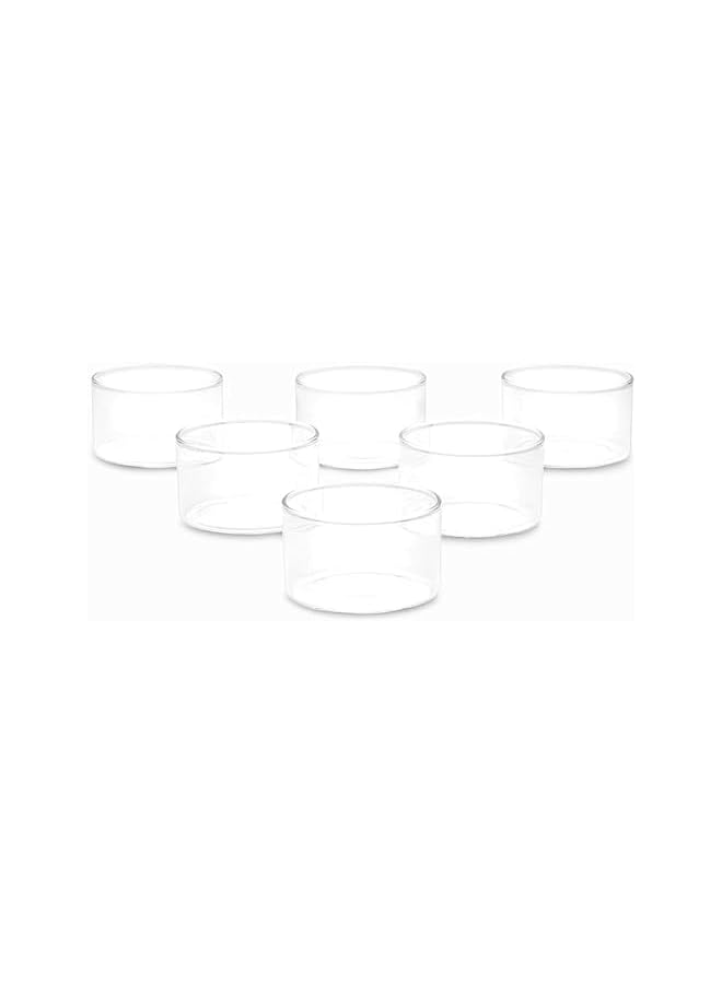S-TOP Small Glass Bowl Set (105 Ml) Set Of 6, Clear, 3.5 Ounce Glass Bowls - Image 3