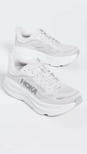 Hoka Women's Bondi 9 Sneaker, Stardust/Silver, 9 - Image 4