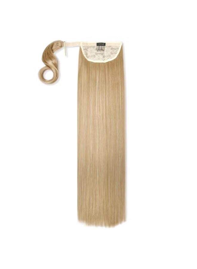 LullaBellz Grande 26" Straight Wrap Around Pony Golden Blonde - Image 1