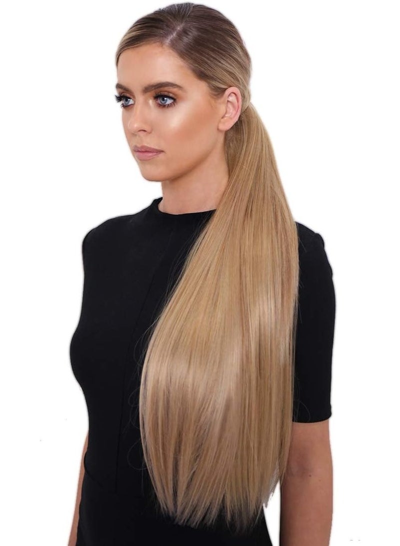 LullaBellz Grande 26" Straight Wrap Around Pony Golden Blonde - Image 4