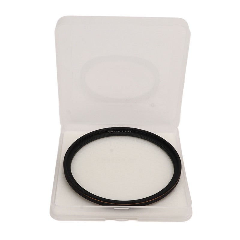 Adjustable Star Filter 77mm Hd Anti-Glare Coating - 360-Degree Rotating Frame Cross Screen Filter for Night Photography Glass Metal Product Shooting - Image 4