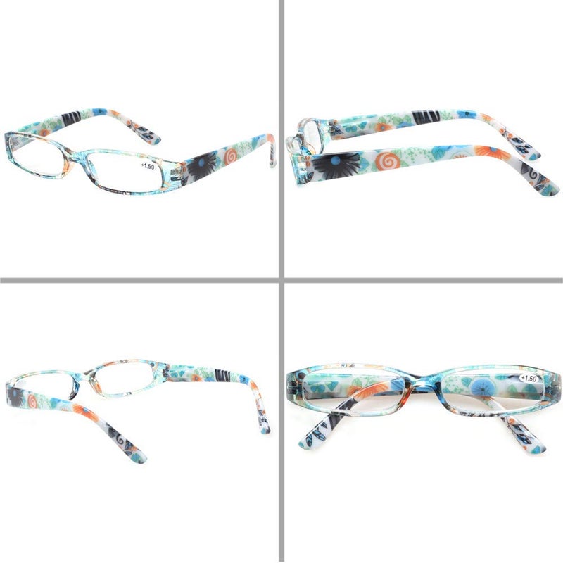 Kerecsen Women's Reading Glasses 4 Pairs Ladies Fashion Spring Hinge Readers (4 Pack Mix, 1.5) - Image 3