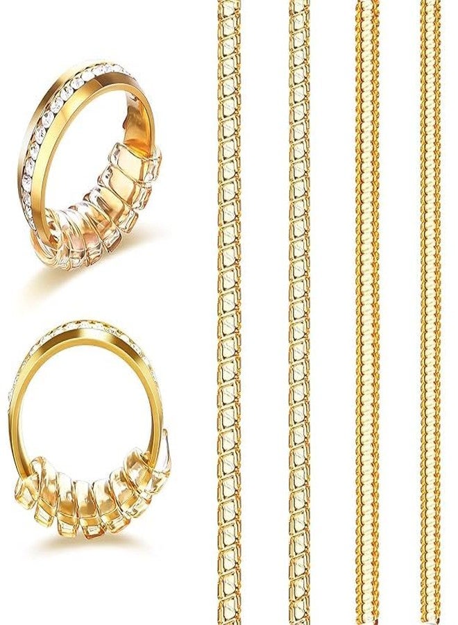 RMYKX Spiral Ring Size Adjuster for Loose Rings, Invisible Ring Resizer Set for Women & Men, Non-Slip Fit for Multiple Ring Sizes (Multicolor) - Image 1