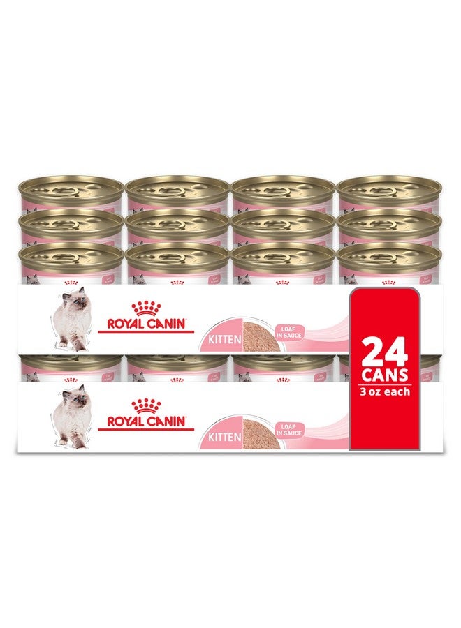 Royal Canin Feline Health Nutrition Kitten Loaf in Sauce Canned Cat Food, 3 oz can (Pack of 24) - Image 1