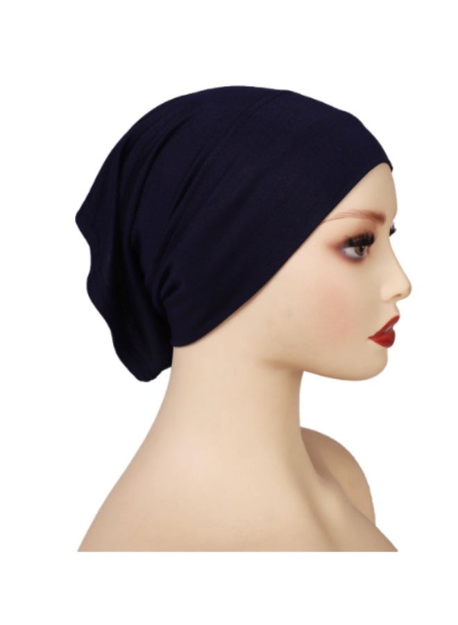Ailily 4pcs Turbans for Women Soft Solid Color Inner Tube Hijab Cap - Image 3